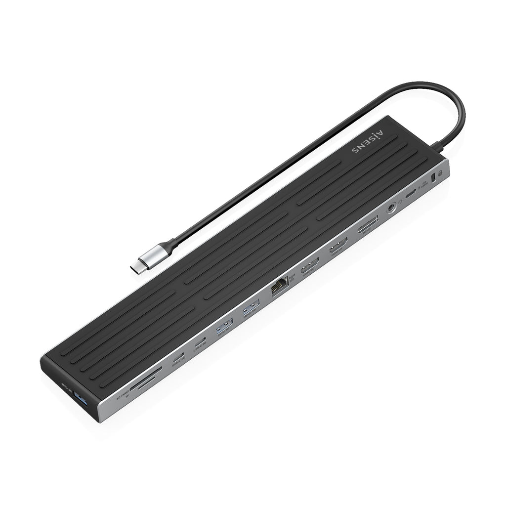 AISENS ASUC-13P042-GR base para portátil y replicador de puertos Alámbrico USB 3.2 Gen 1 (3.1 Gen 1) Type-C Gris (3)