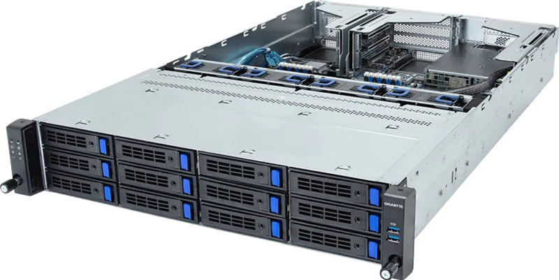 GIGABYTE R263-S30-AAH2 Intel C741 LGA 4677 (Socket E) Bastidor (2U) Negro, Gris (2)