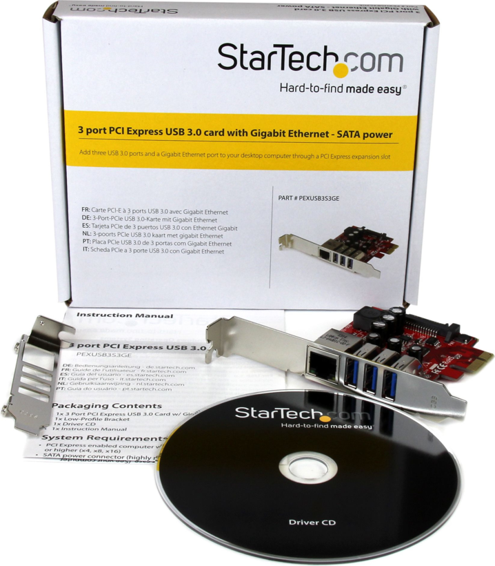 Startech PEXUSB3S3GE - Ladrón USB Interno, Adaptador red / USB (5)