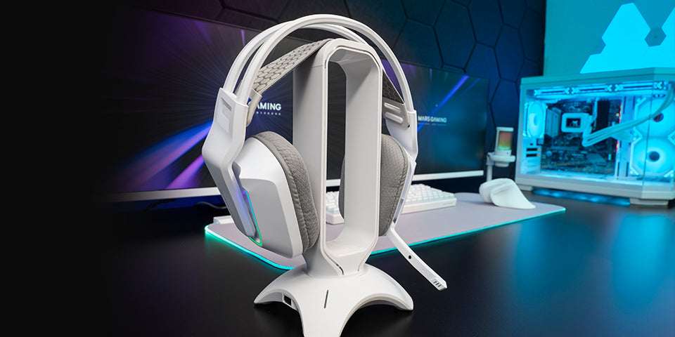 Mars Gaming MH-STRIKEW Auriculares Alámbrico Diadema Juego Blanco (5)