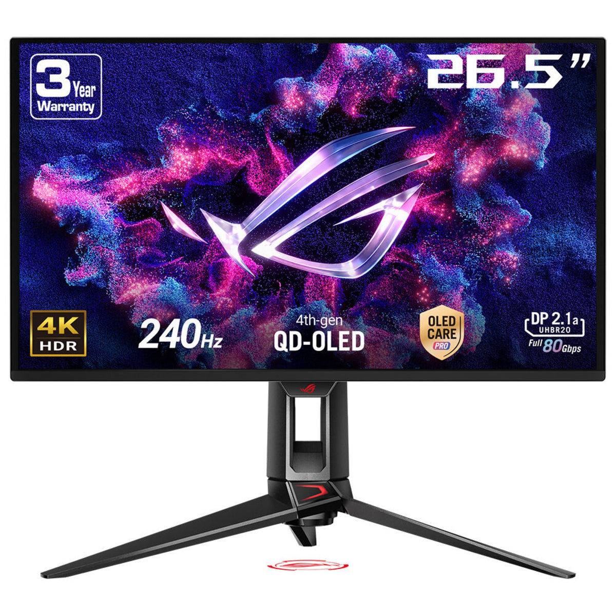 ASUS ROG Swift OLED PG27UCDM pantalla para PC 67,3 cm (26.5") 3840 x 2160 Pixeles 4K Ultra HD QD-OLED Negro (2)