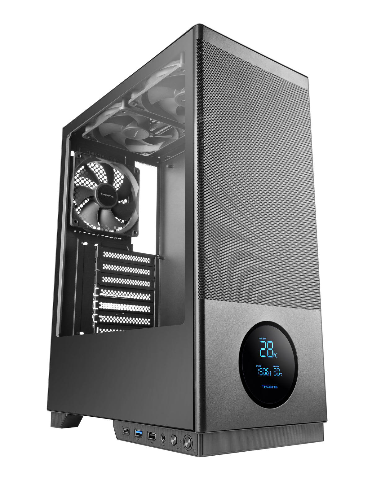 Tacens 2SAGITTA20 carcasa de ordenador Midi Tower Negro (2)