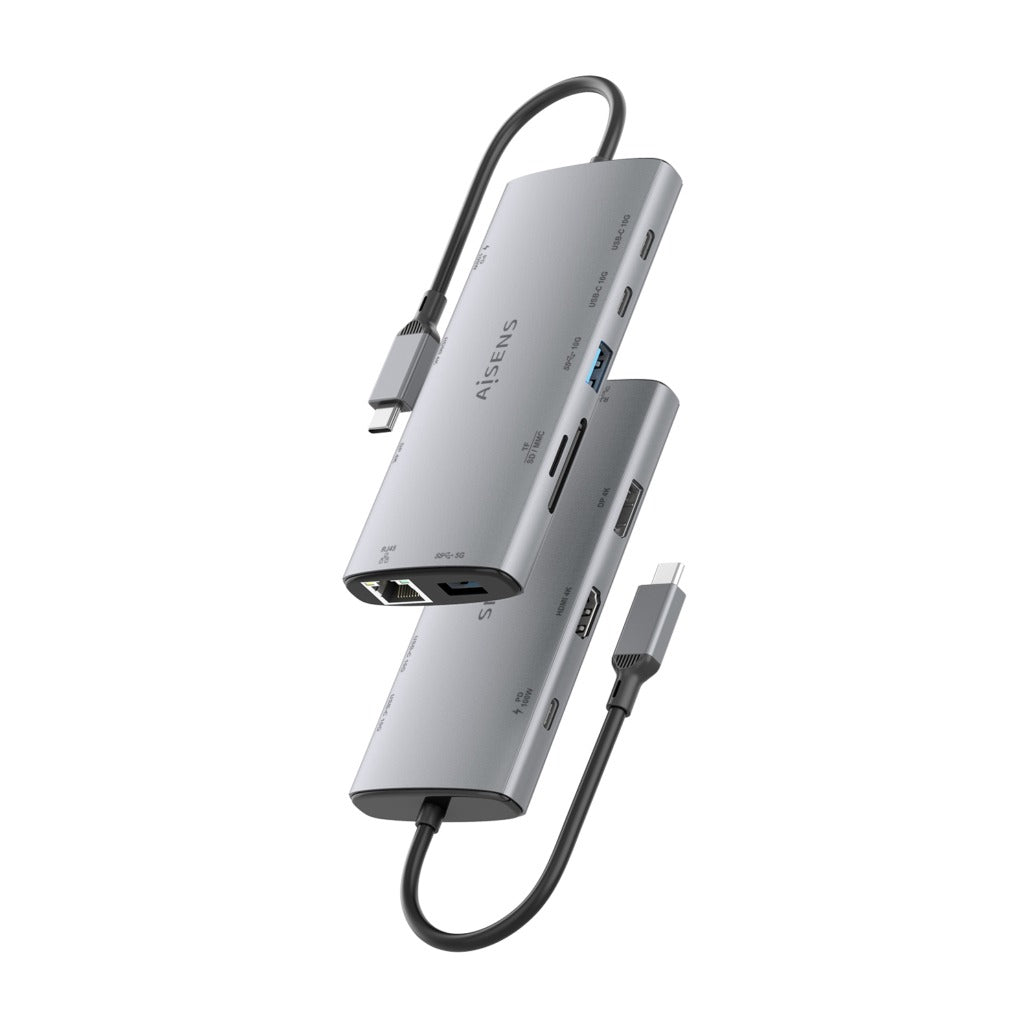 AISENS ASUC-10P050-GR base para portátil y replicador de puertos Alámbrico USB 3.2 Gen 1 (3.1 Gen 1) Type-C (4)
