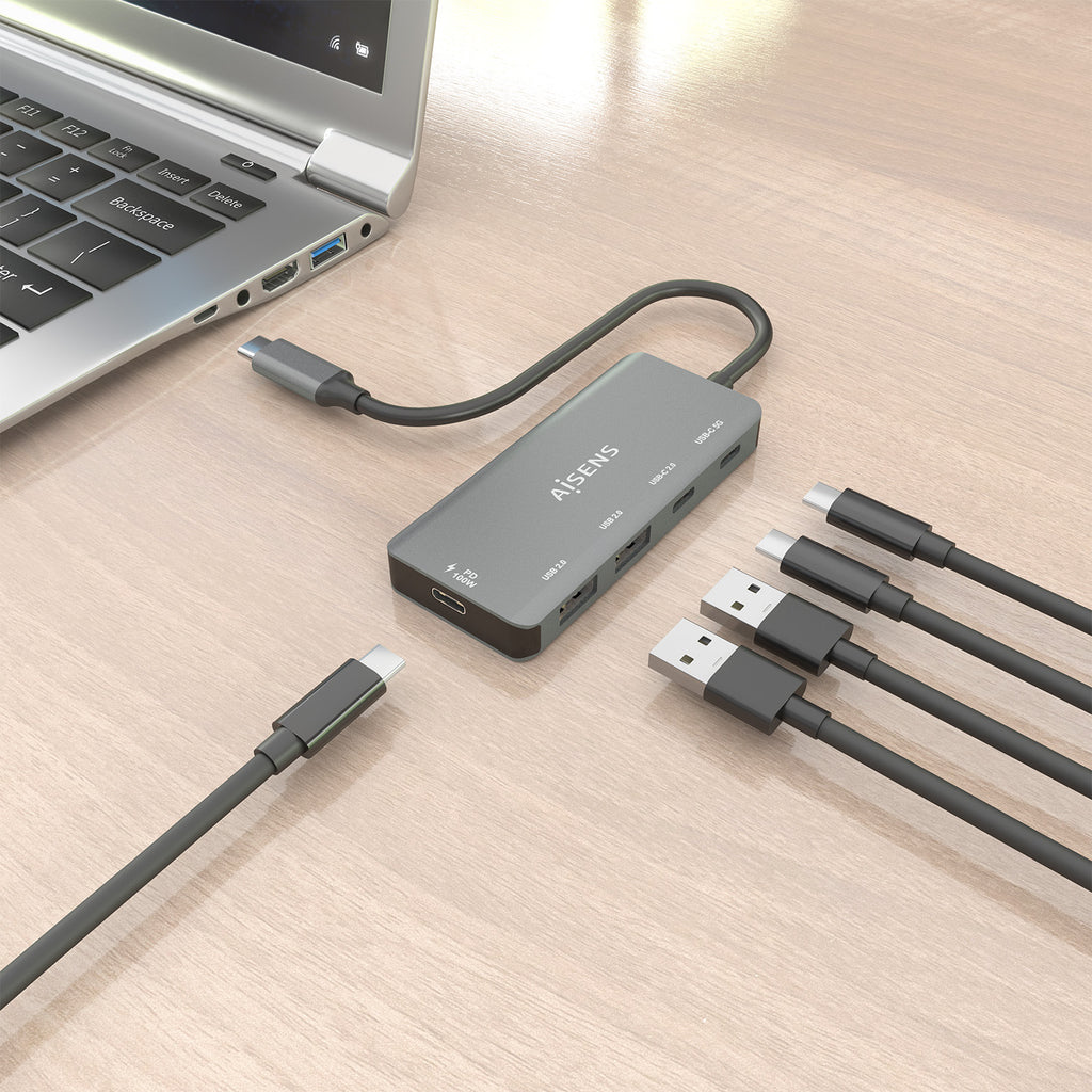 AISENS A109-0946 base para portátil y replicador de puertos Alámbrico USB 3.2 Gen 1 (3.1 Gen 1) Type-C (6)