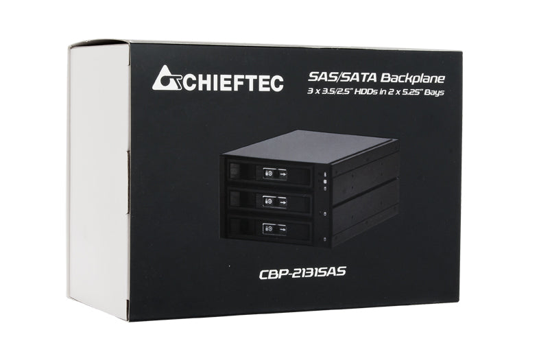 Chieftec CBP-2131SAS panel bahía disco duro Panel de instalación Negro (6)
