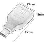 Techly IADAP DP-MDP2 cambiador de género para cable DisplayPort Mini DisplayPort Negro (4)