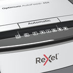 Rexel Optimum AutoFeed 45X triturador de papel Corte cruzado 55 dB 22 cm Negro