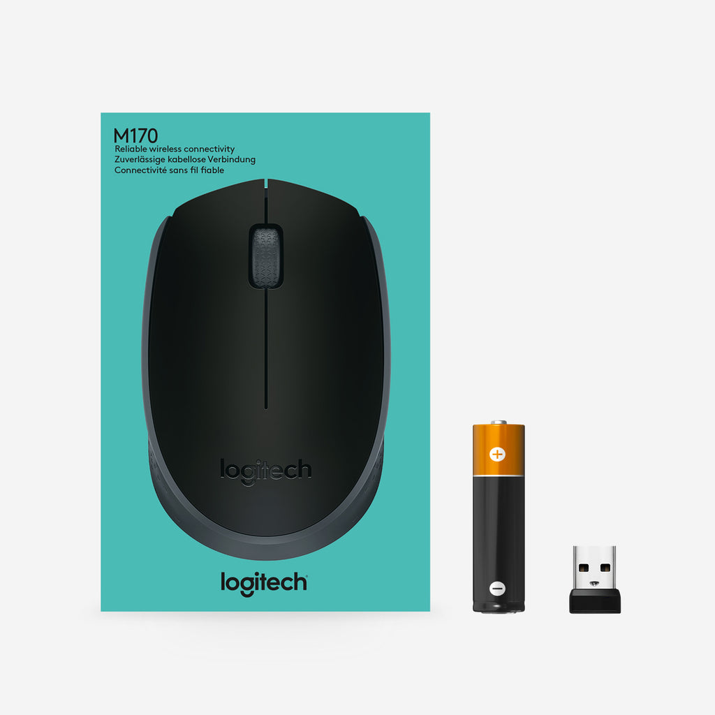 Logitech M170 ratón Oficina Ambidextro RF inalámbrico Óptico 1000 DPI (7)