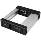 StarTech.com HSB1SATSASBA panel bahía disco duro 13,3 cm (5.25") Panel de instalación Negro