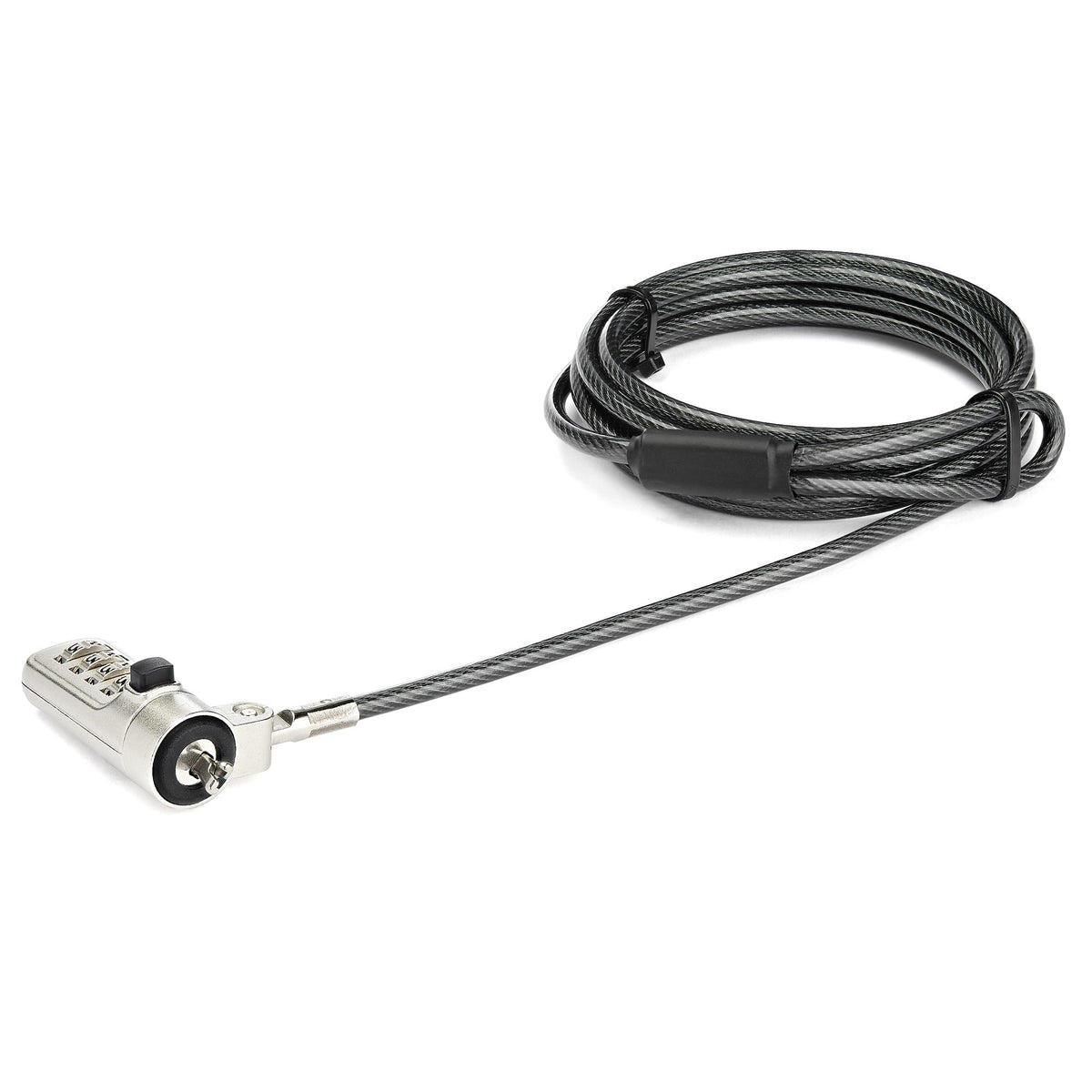 StarTech.com LTLOCKNBL cable antirrobo Negro, Plata 2,043 m