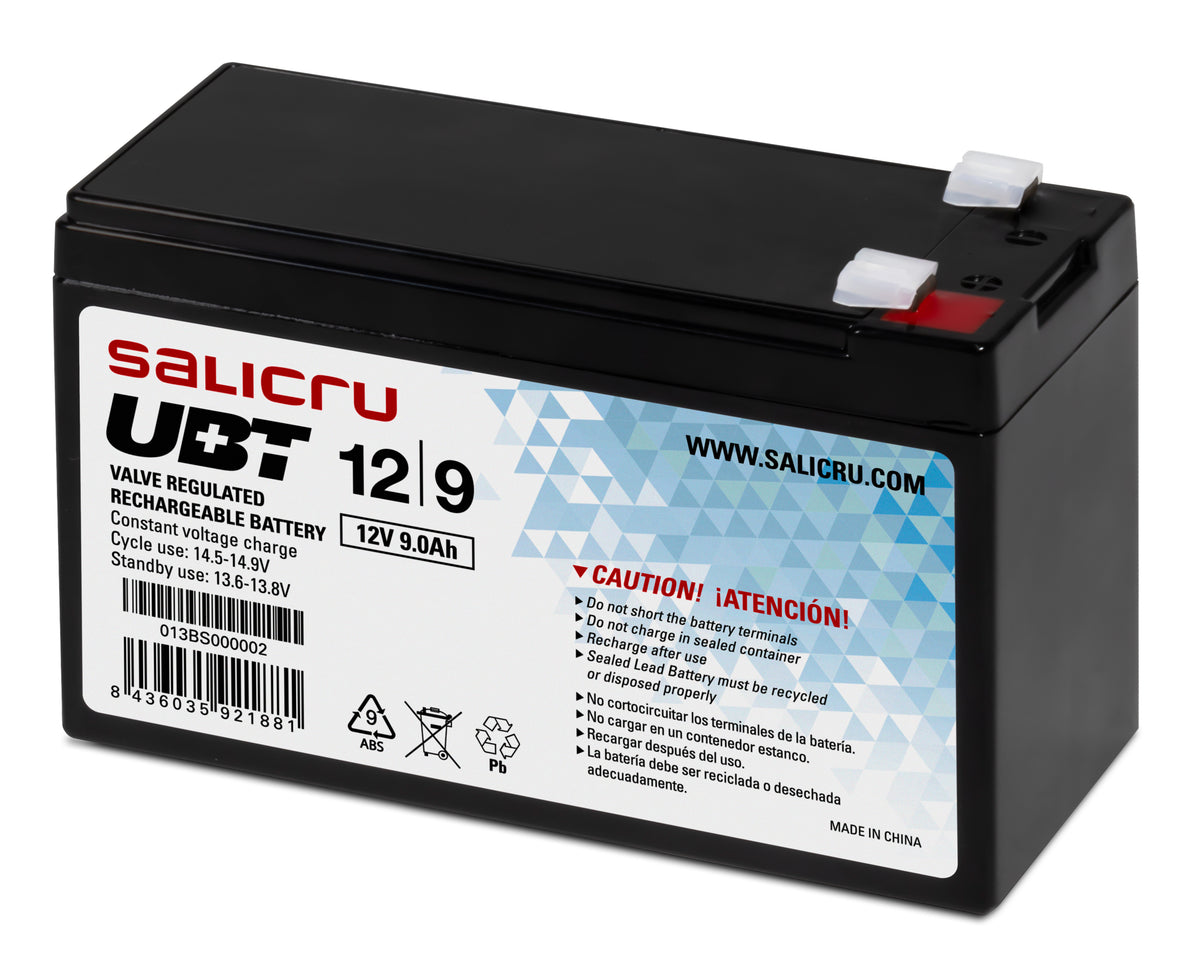 Salicru 013BS000002 batería para sistema ups Sealed Lead Acid (VRLA) 12 V 9 Ah (2)