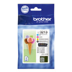 Brother LC3213VAL cartucho de tinta 4 pieza(s) Original Alto rendimiento (XL) Negro, Cian, Magenta, Amarillo (2)