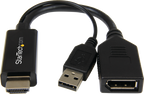 Startech HD2DP - Cable adaptador, HDMI, USB (solo alimentación) macho