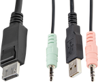 Startech - DP, con Cables de 1,2m Incorporados, Independiente del OS, con Audio (3)