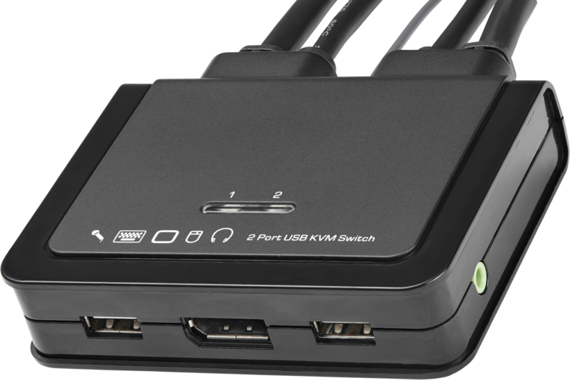 Startech - DP, con Cables de 1,2m Incorporados, Independiente del OS, con Audio (2)