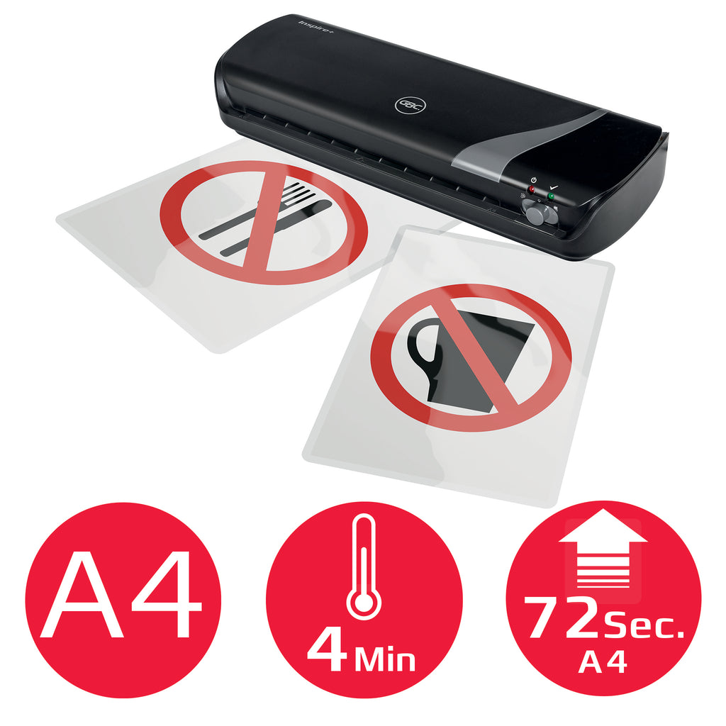 GBC 4410035 laminador Plastificadora en frío/caliente 250 mm/min Negro (3)