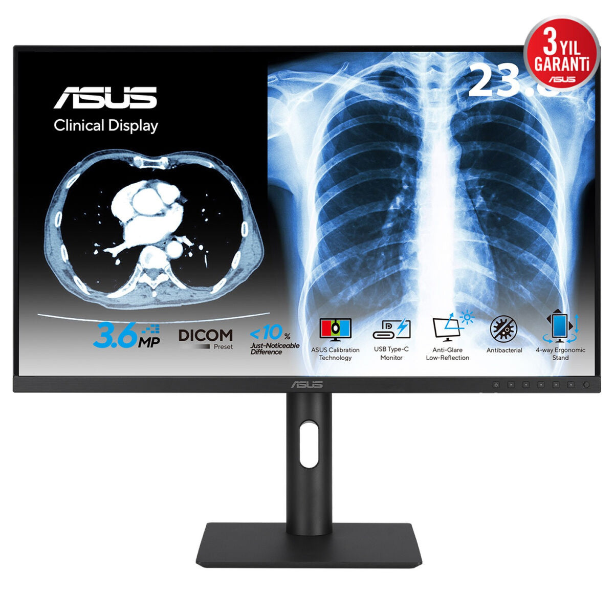 ASUS MH2441A pantalla para PC 60,5 cm (23.8") 2560 x 1440 Pixeles Quad HD LCD Negro (3)