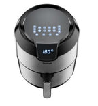 Tefal Easy Fry EY401D Sencillo 4,2 L Independiente 1500 W Freidora de aire caliente Negro, Acero inoxidable (6)