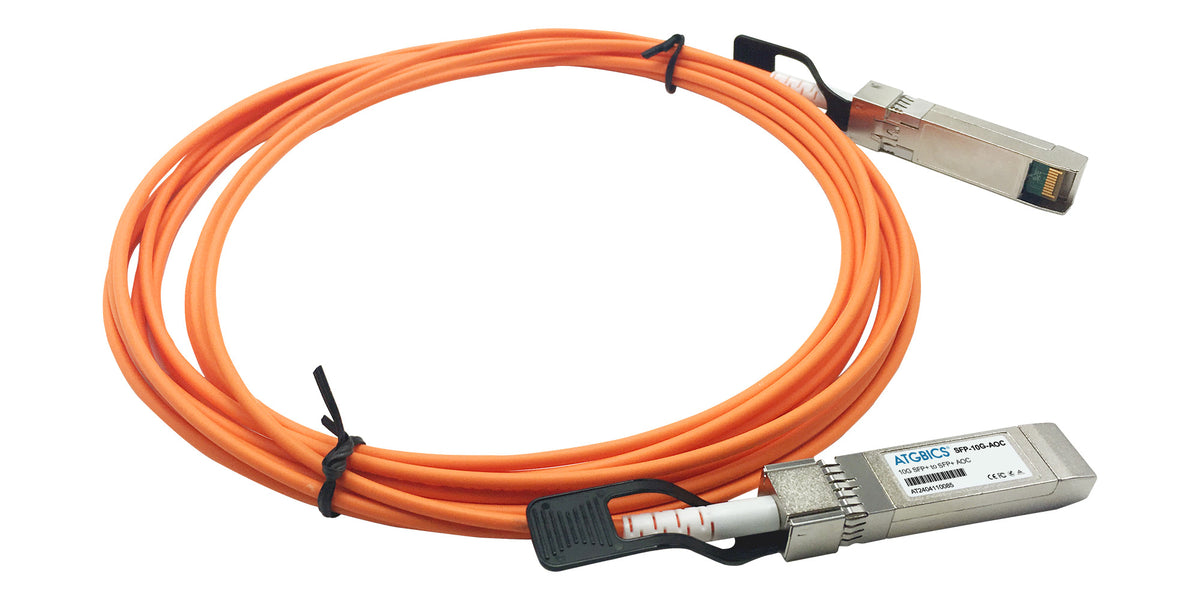 ATGBICS AOC-SFP-10G-5M-AT Cable de fibra óptica e InfiniBand SFP+ Color aguamarina, Naranja