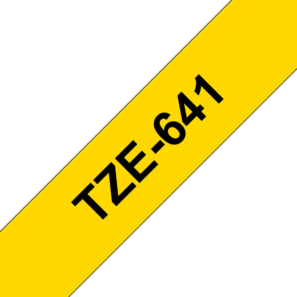 Brother TZE-641 cinta para impresora de etiquetas Negro sobre amarillo (2)