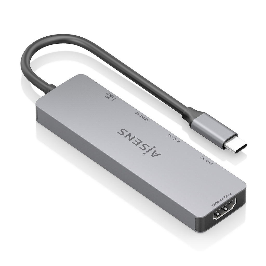 AISENS ASUC-5P028-GR base para portátil y replicador de puertos Alámbrico USB 3.2 Gen 1 (3.1 Gen 1) Type-C (3)