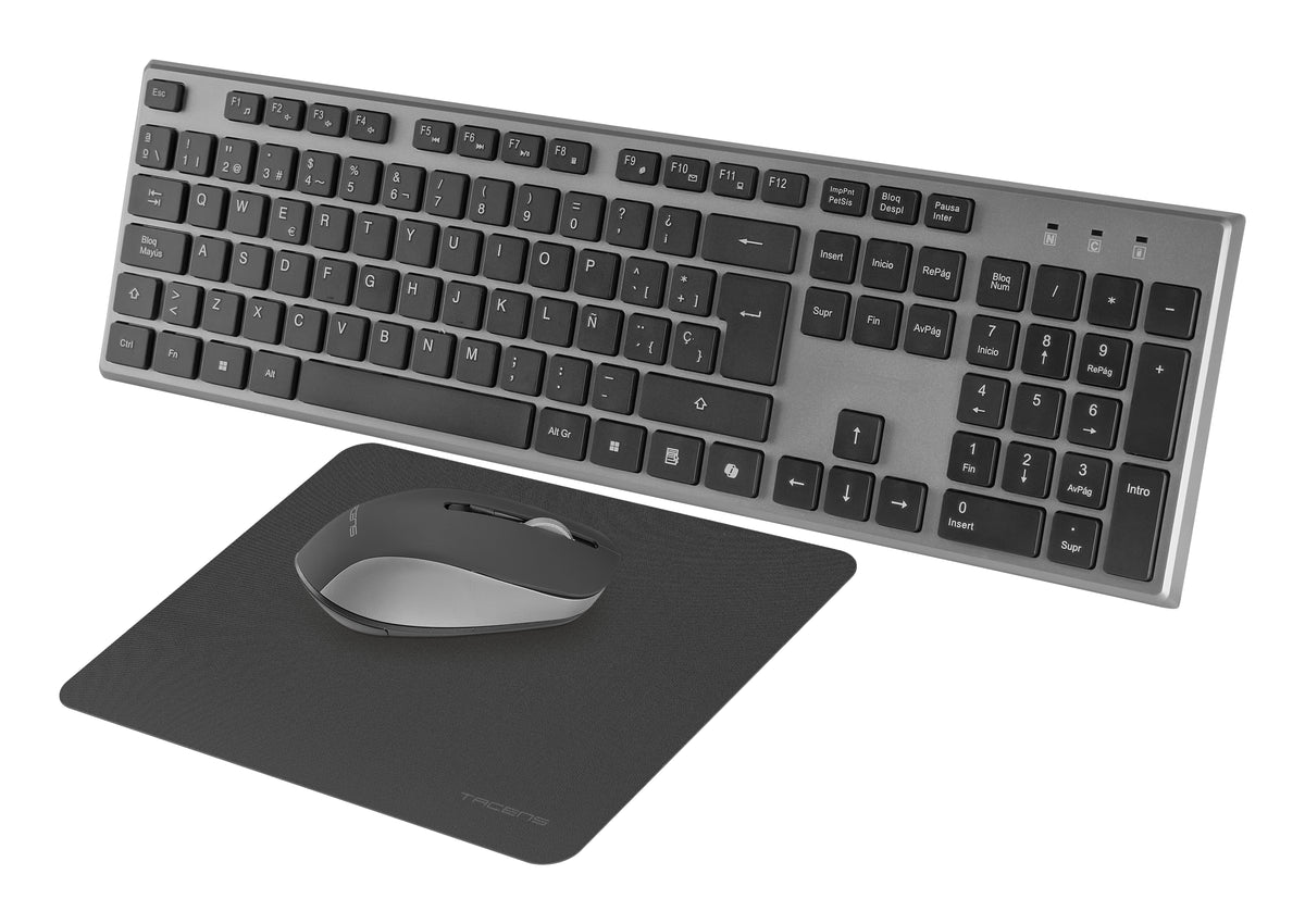 Tacens 6ZENITHES teclado Ratón incluido Hogar / Oficina RF inalámbrico QWERTY Español Gris (4)
