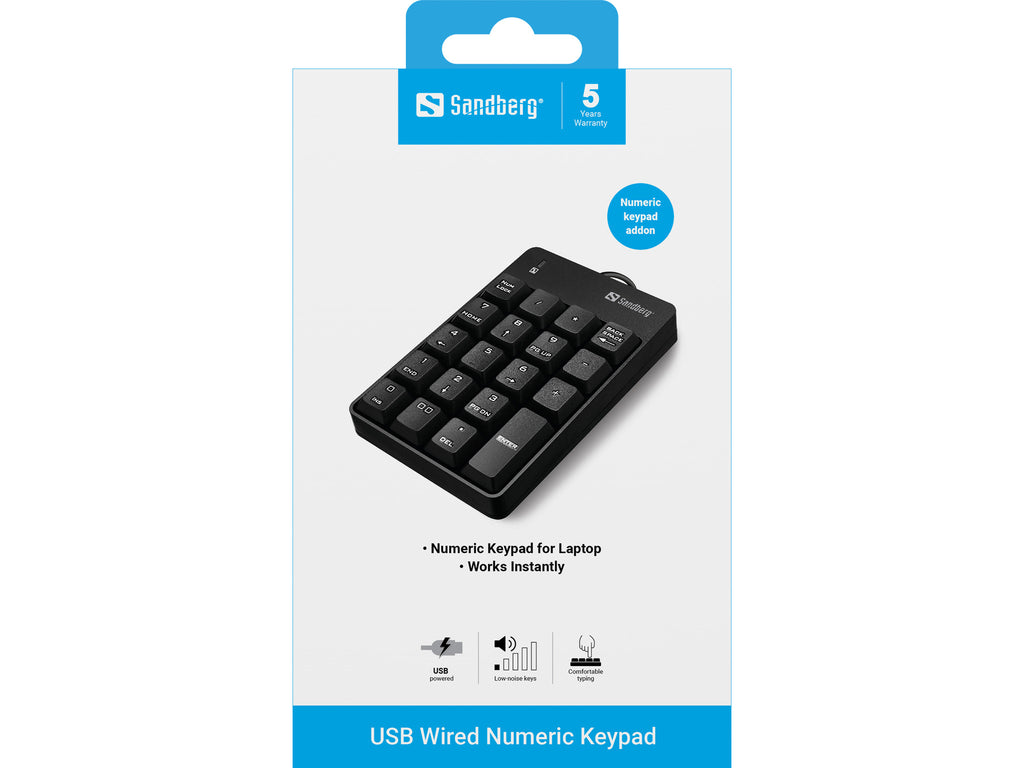 Sandberg 630-07 teclado numérico Portátil/PC Negro (3)