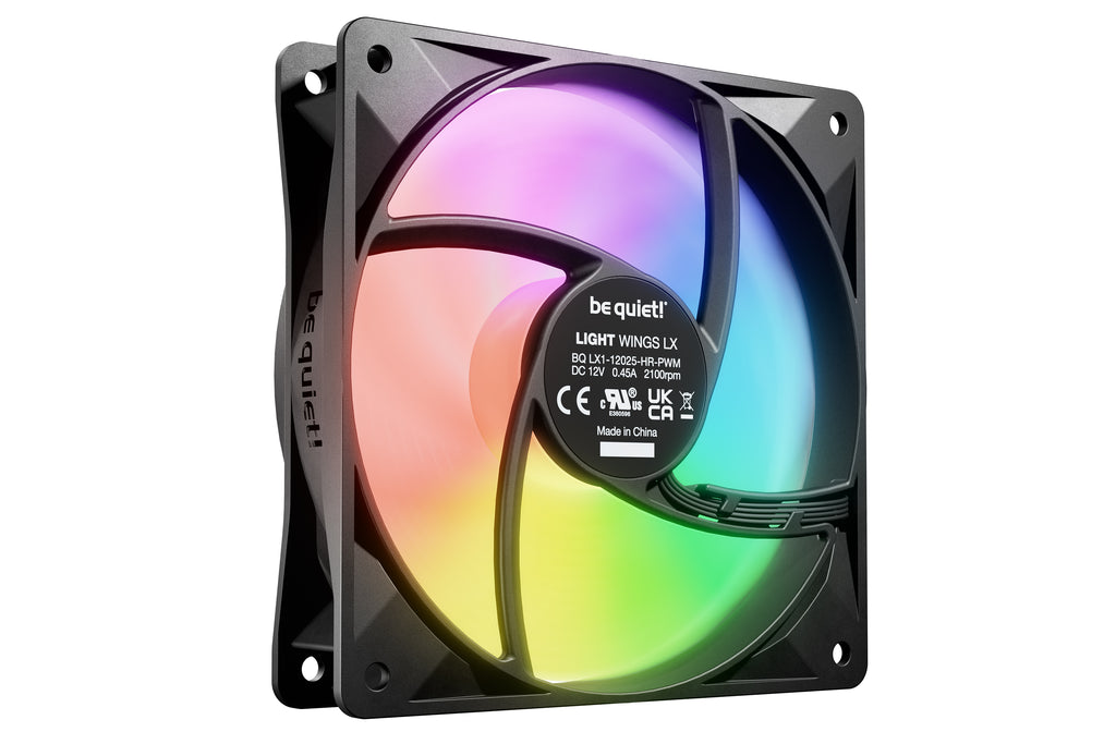 be quiet! LIGHT WINGS LX 120mm PWM high-speed Carcasa del ordenador Ventilador 12 cm Negro 1 pieza(s) (4)