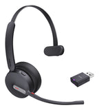 Yealink WH64 Hybrid Mono Teams Auriculares Inalámbrico Diadema Oficina/Centro de llamadas MicroUSB Bluetooth Negro (2)