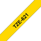 Brother TZE-621 cinta para impresora de etiquetas Negro sobre amarillo (2)