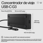 HP USB-C Travel Hub G3 Alámbrico USB 3.2 Gen 2 (3.1 Gen 2) Type-C (6)