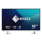 EIZO FlexScan EV4340X-WT pantalla para PC 108 cm (42.5") 3840 x 2160 Pixeles 4K Ultra HD LCD Blanco