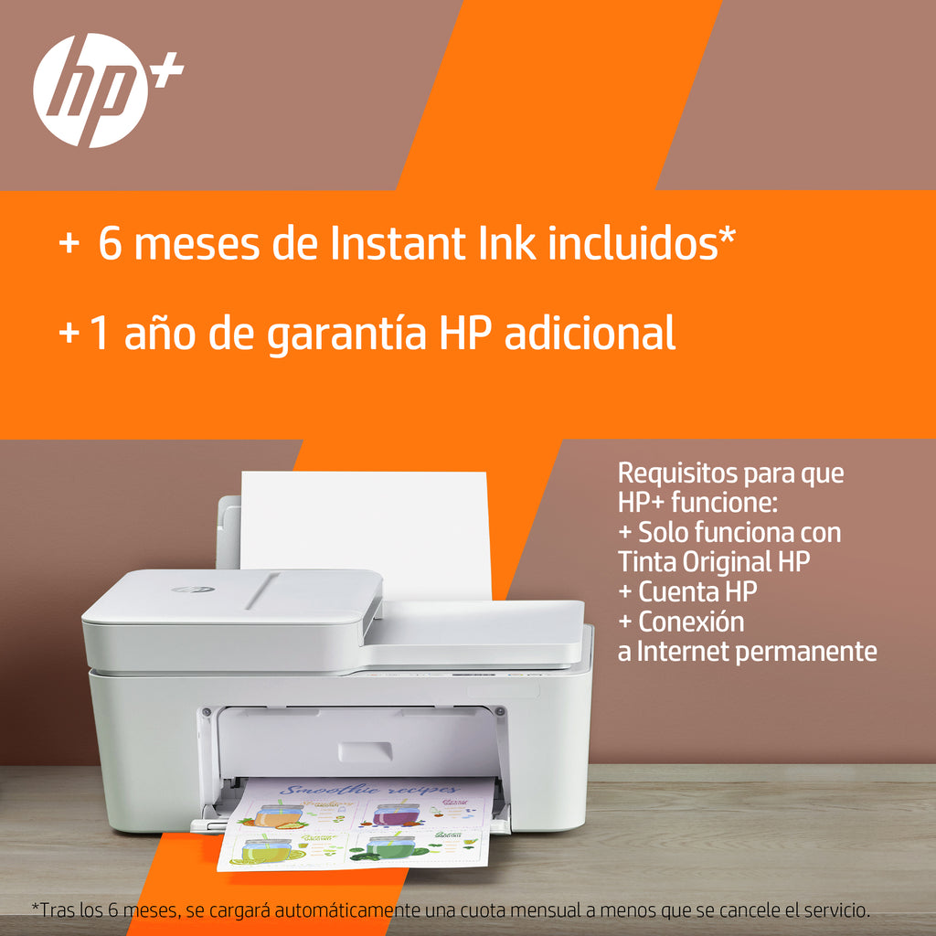 HP DeskJet Plus DeskJet 4110e AiO Printer Inyección de tinta térmica A4 4800 x 1200 DPI 8,5 ppm (8)