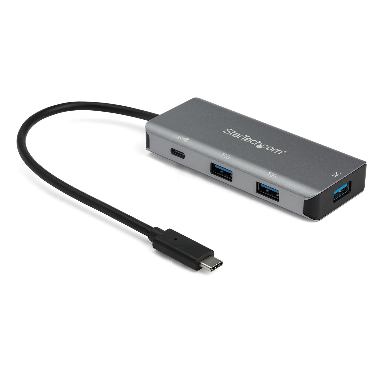 StarTech.com HB31C3A1CPD3 hub de interfaz USB 3.2 Gen 2 (3.1 Gen 2) Type-C 10000 Mbit/s Negro, Gris