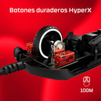HyperX Pulsefire Haste 2 Wired Black Gaming Mouse ratón Juego Ambidextro USB tipo A 26000 DPI (5)