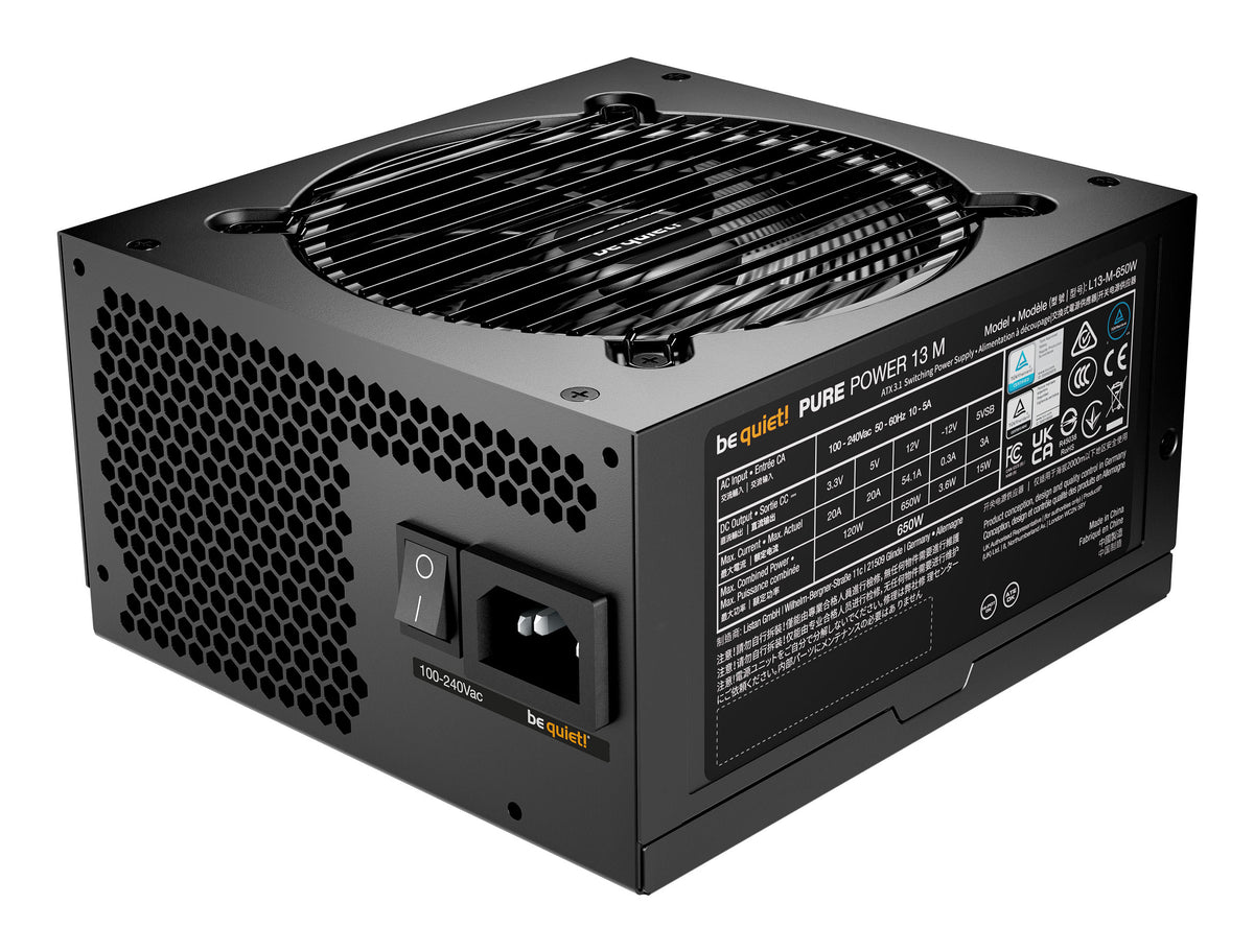 be quiet! Pure Power 13 M, 650W unidad de fuente de alimentación 20+4 pin ATX