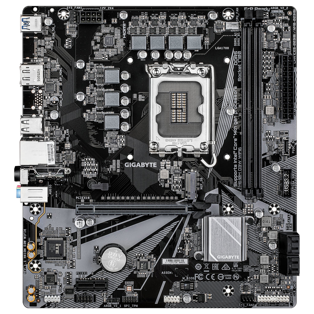 GIGABYTE H610M D3W WIFI6 Intel H610 LGA 1700 micro ATX (3)