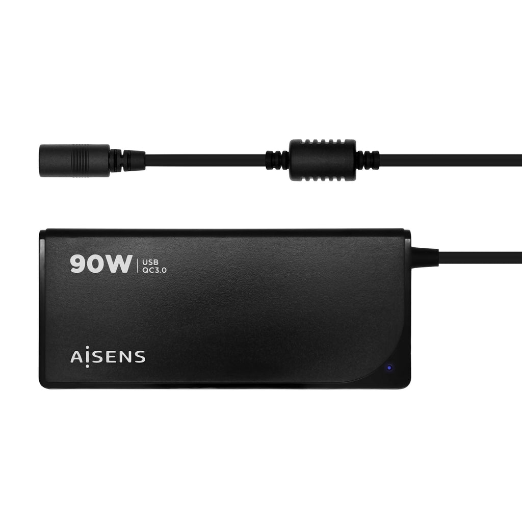 AISENS ASLC-90WAUTO-BK adaptador e inversor de corriente Interior 90 W Negro (2)