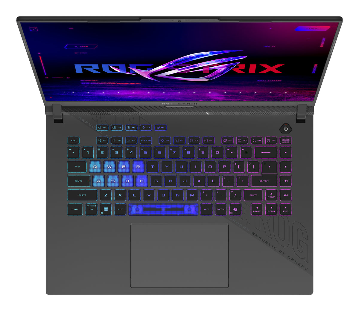 ASUS ROG Strix G16 G614PR-RV003W AMD Ryzen™ 9 8940HX Portátil 40,6 cm (16") WUXGA 32 GB DDR5-SDRAM 1 TB SSD NVIDIA GeForce RTX 5070 Ti Wi-Fi 6E (802.11ax) Windows 11 Home Negro, Gris QWERTZ Alemán (4)