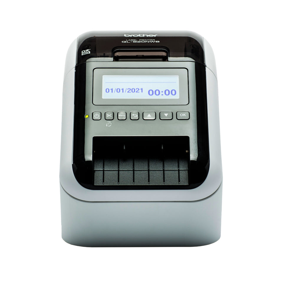 Brother QL-820NWBCVM impresora de etiquetas Térmica directa Color 300 x 600 DPI 176 mm/s Inalámbrico y alámbrico Ethernet DK Wifi Bluetooth (2)