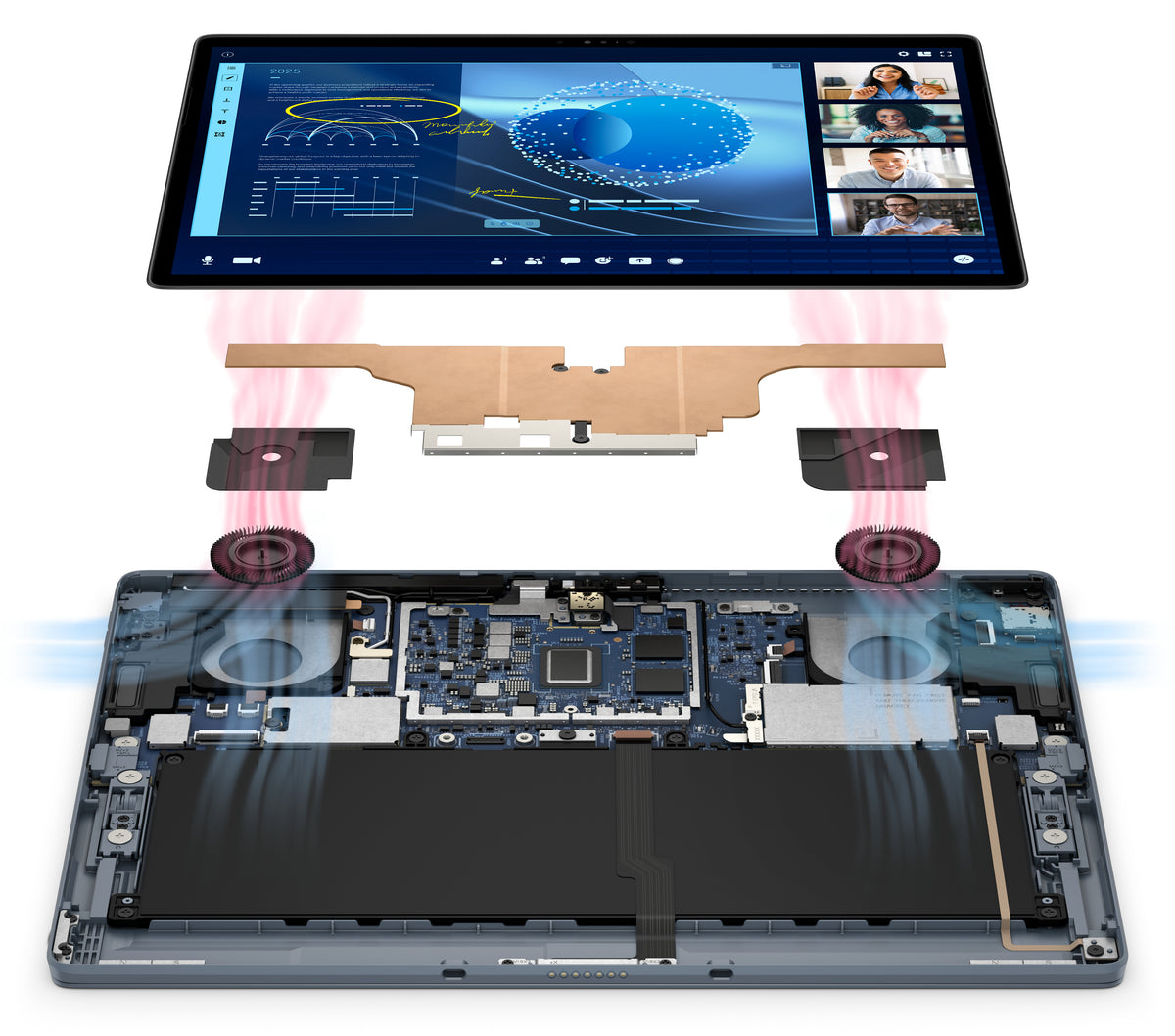 DELL Latitude 7350 Detachable Intel Core Ultra 7 164U Híbrido (2-en-1) 33 cm (13") Pantalla táctil 3K 16 GB LPDDR5x-SDRAM 512 GB SSD Wi-Fi 7 (802.11be) Windows 11 Pro Negro QWERTY Nórdico (4)