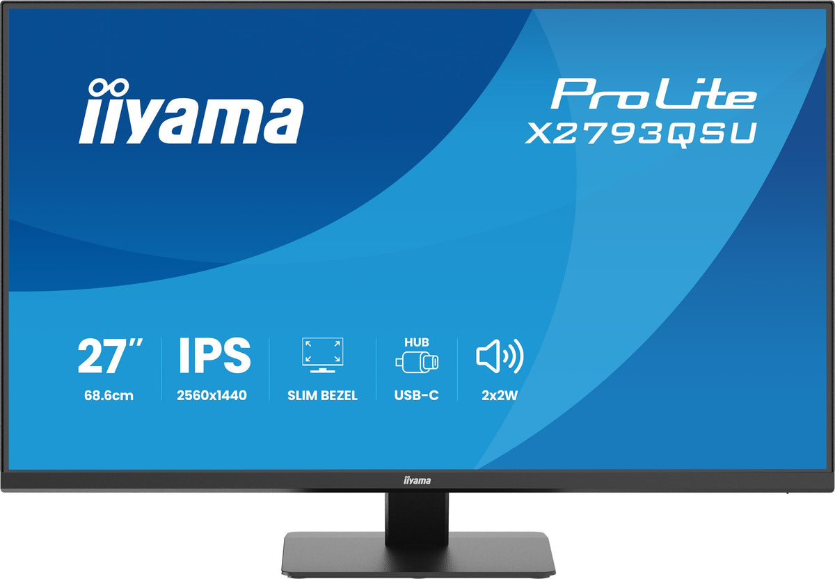 iiyama ProLite X2793QSU-B1 pantalla para PC 68,6 cm (27") 2560 x 1440 Pixeles Quad HD LED Negro (3)