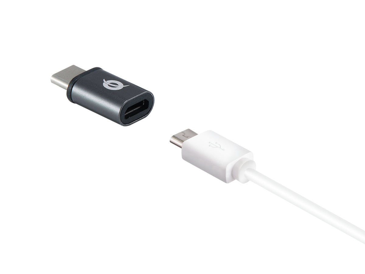 Conceptronic DONN04G cambiador de género para cable USB 3.1 Gen 1 Type-C, USB 2.0 Type-C USB 3.1 Gen 1 Type-A, USB 2.0 Micro Negro (4)