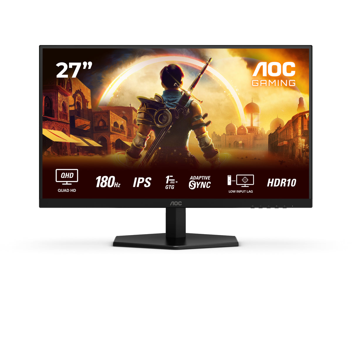 AOC Q27G42XEP pantalla para PC 68,6 cm (27") 2560 x 1440 Pixeles Quad HD LCD Negro, Rojo