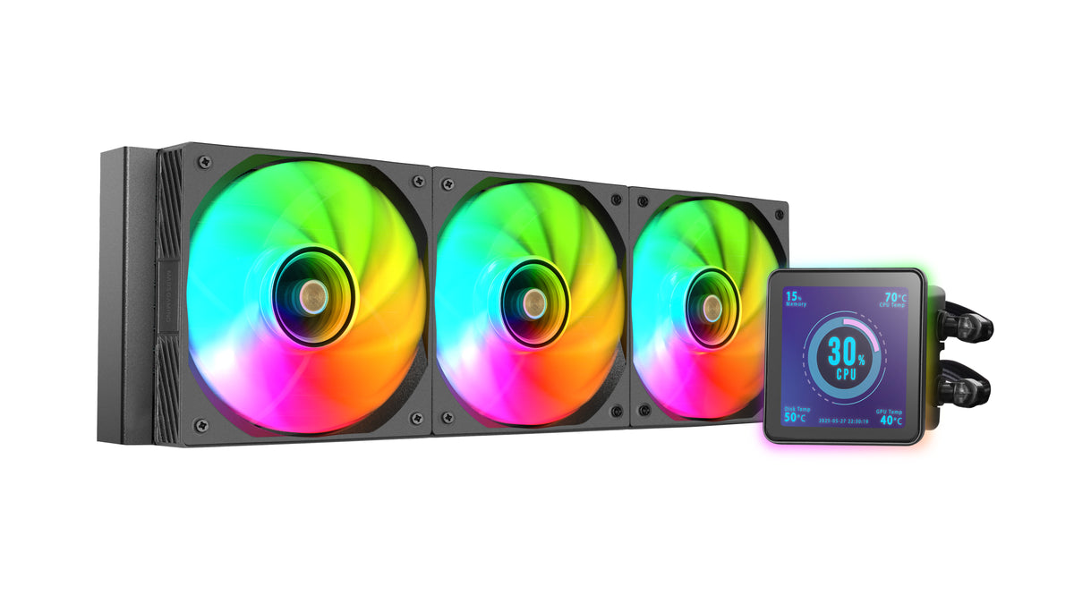 Mars Gaming ML-VISIONPRO360 Procesador Sistema de refrigeración líquida todo en uno 12 cm Negro 1 pieza(s) (4)