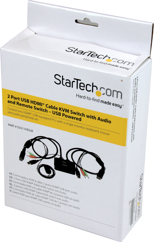 Startech SV211HDUA - 1080p, Conmutador KVM / audio, 2 x KVM / audio (7)
