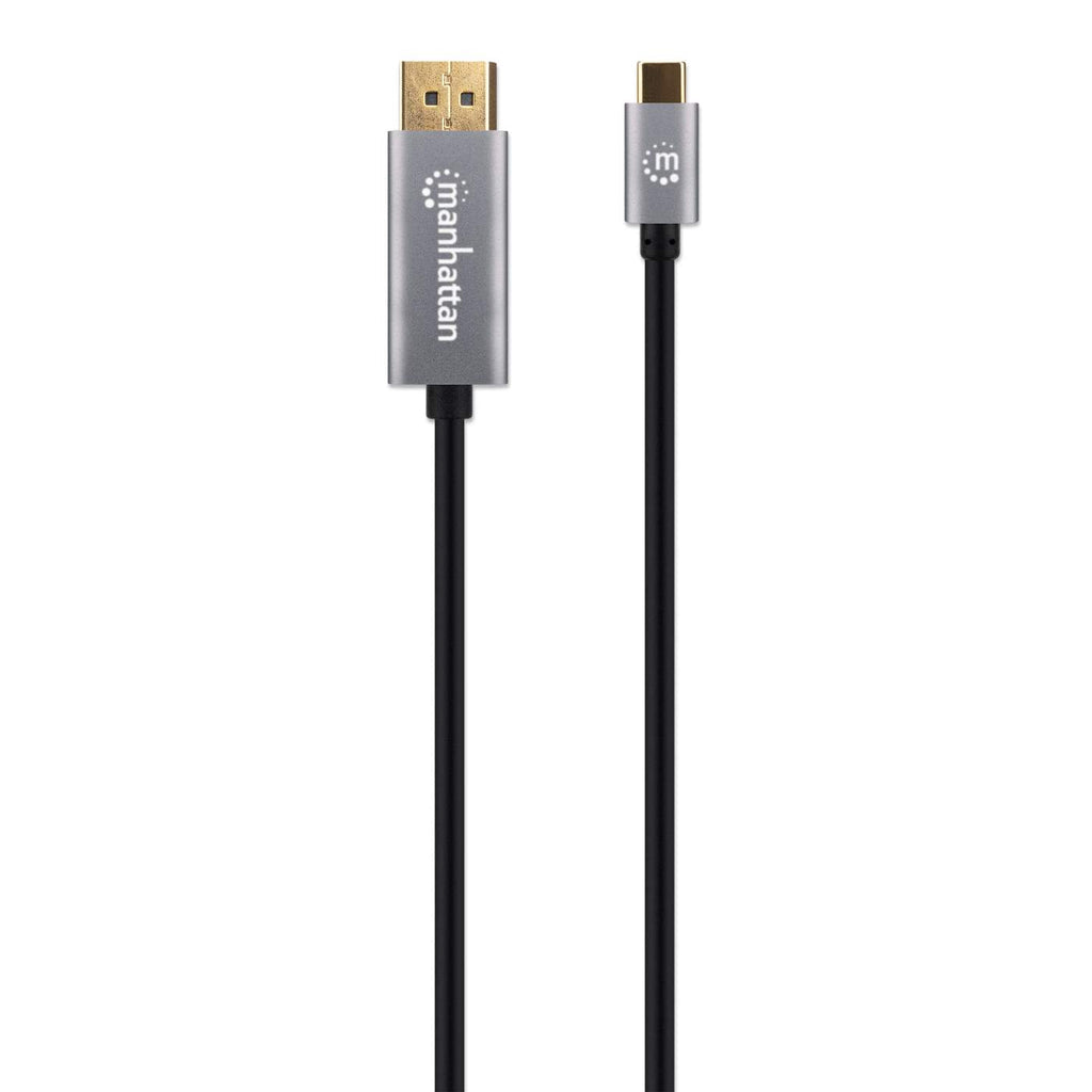 Manhattan 354844 adaptador de cable de vídeo USB Tipo C Negro, Plata (5)