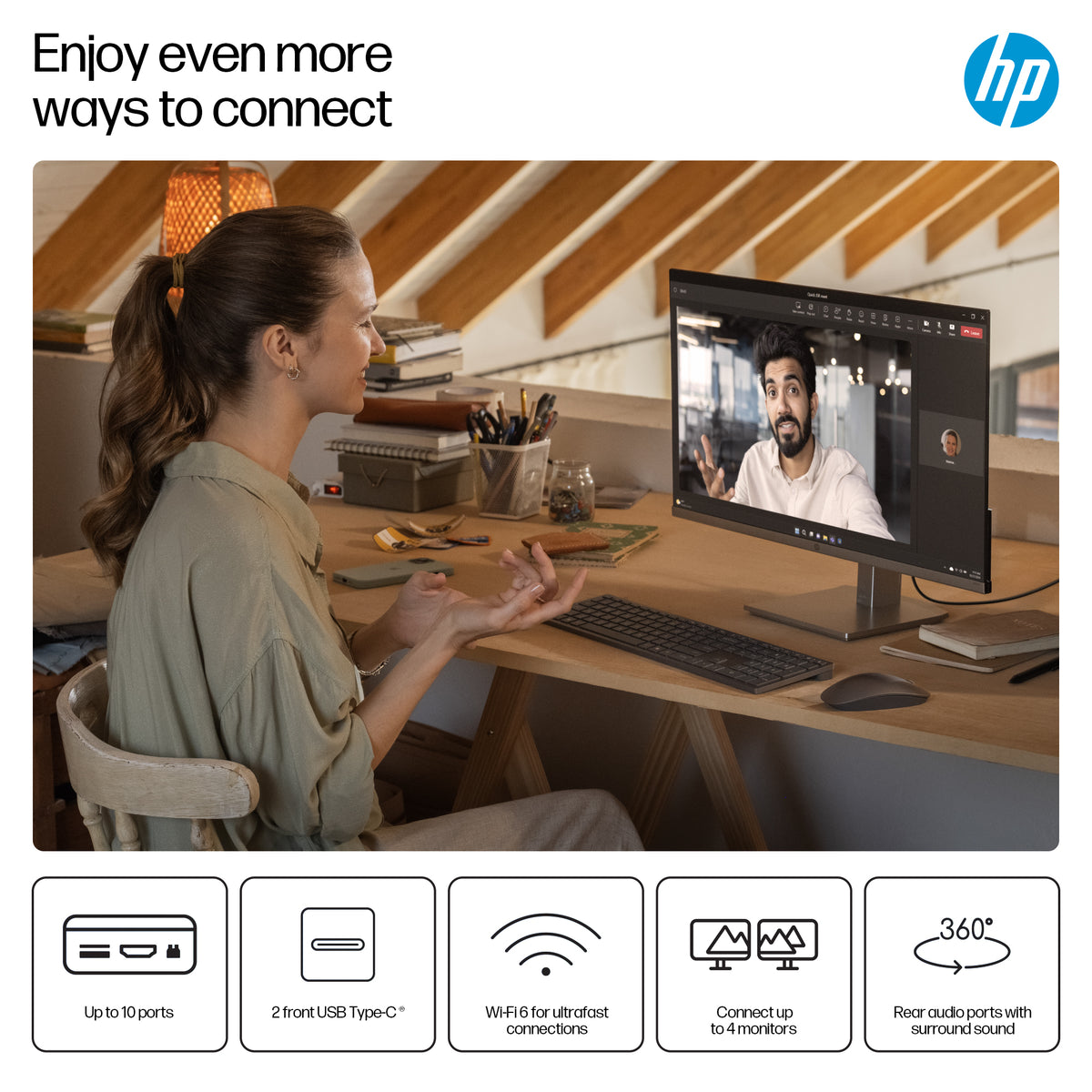 HP OmniDesk M02-0005na AMD Ryzen™ 5 8500G 8 GB DDR5-SDRAM 1 TB SSD Windows 11 Home Tower PC AI PC Black (6)