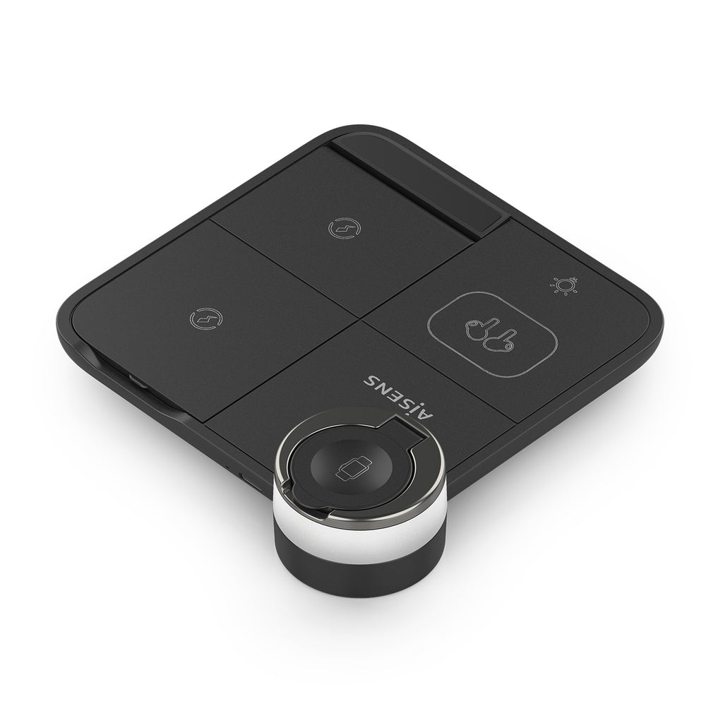 AISENS ASCH-15W4WC062-BK cargador de dispositivo móvil Auriculares, Smartphone, Reloj inteligente Cargador inalámbrico Interior (4)