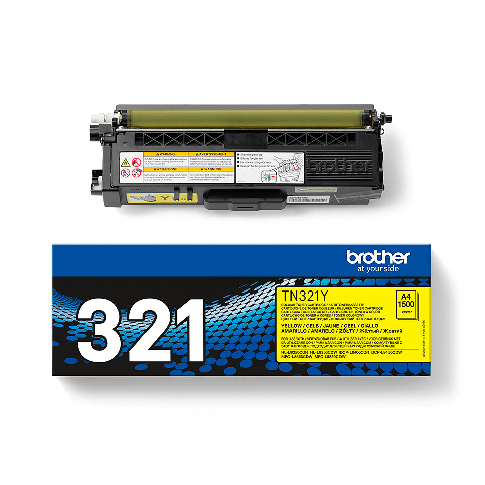 Brother TN-321Y cartucho de tóner 1 pieza(s) Original Amarillo (5)